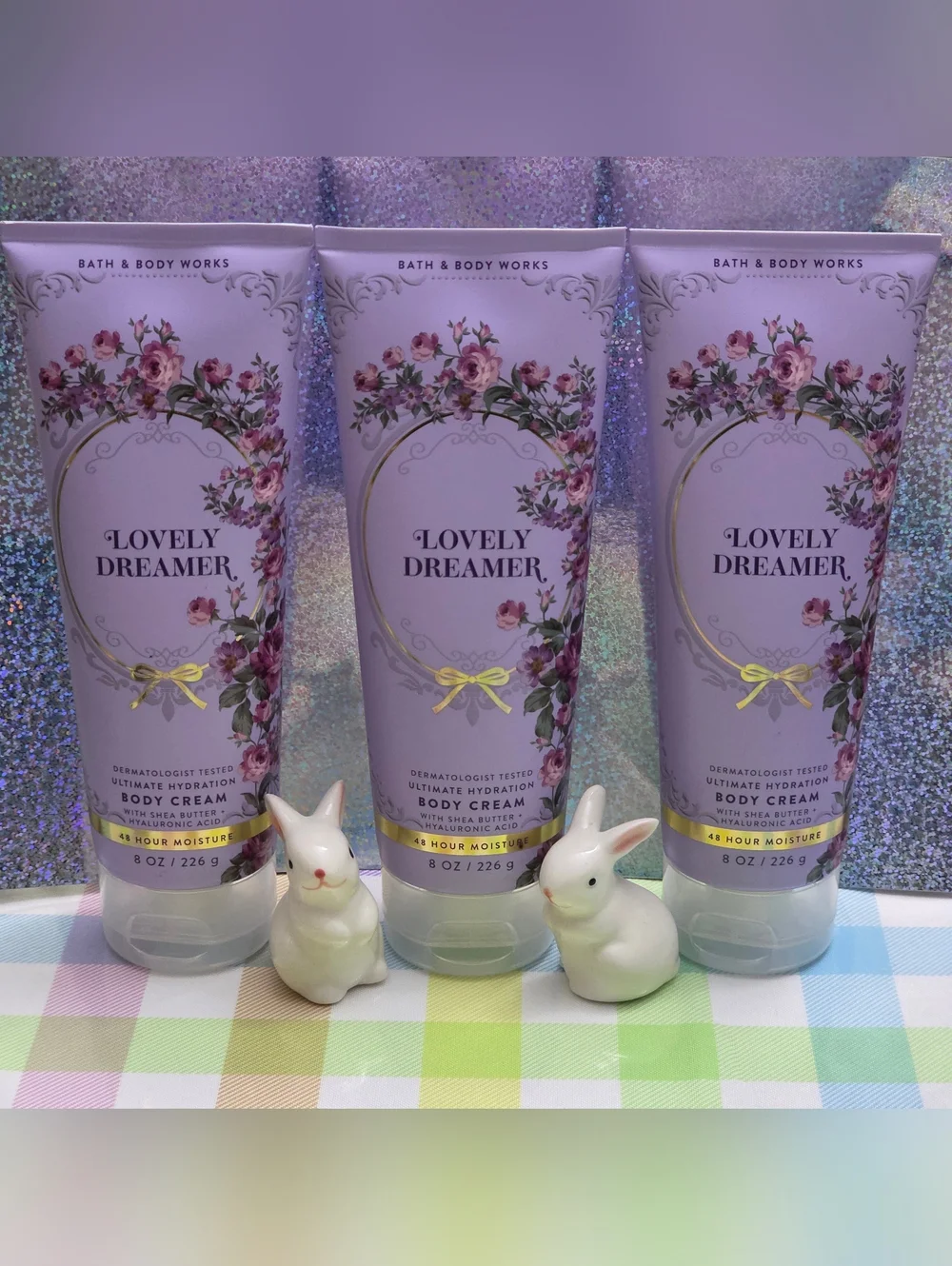 Bath & Body Works Lovely Dreamer Ultimate Hydration Body Cream Set of 3 New RARE